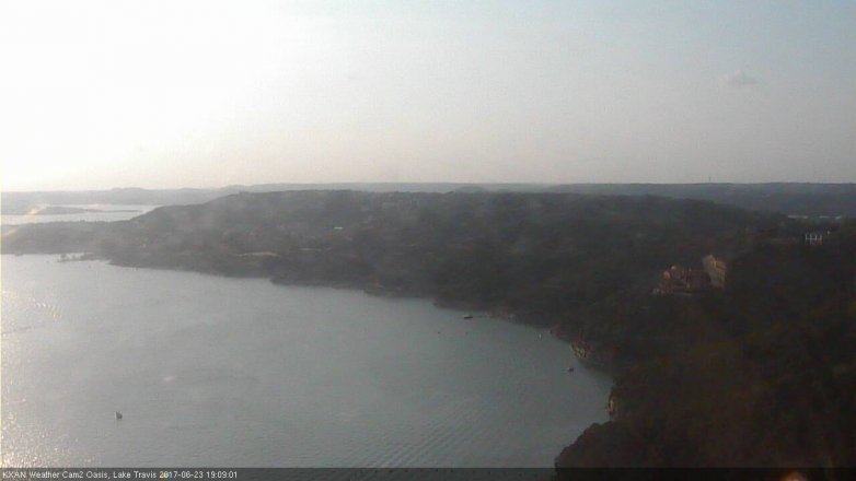 Lake Travis webcam, June 23, 2017 6:20 PM CT