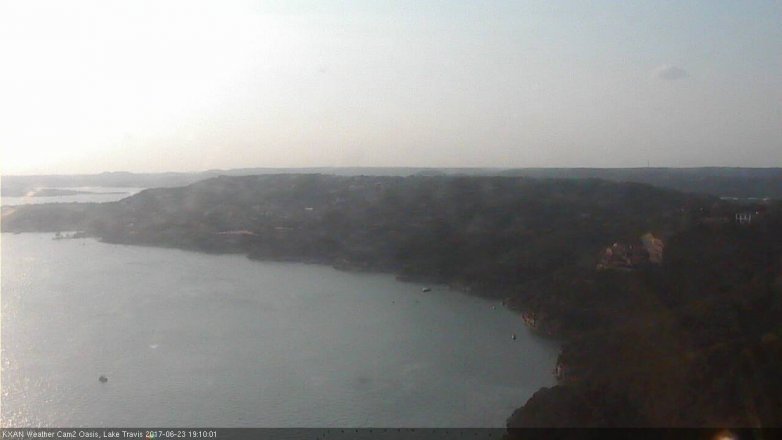 Lake Travis webcam, June 23, 2017 6:25 PM CT
