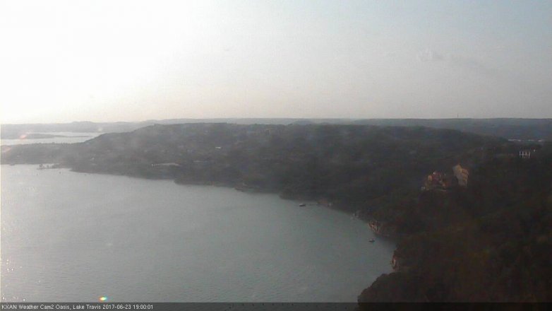 Lake Travis webcam, June 23, 2017 6:30 PM CT