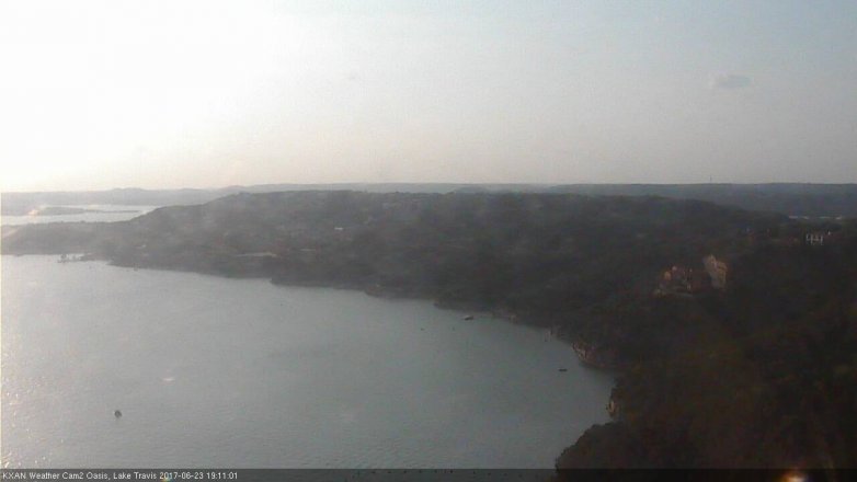 Lake Travis webcam, June 23, 2017 6:40 PM CT