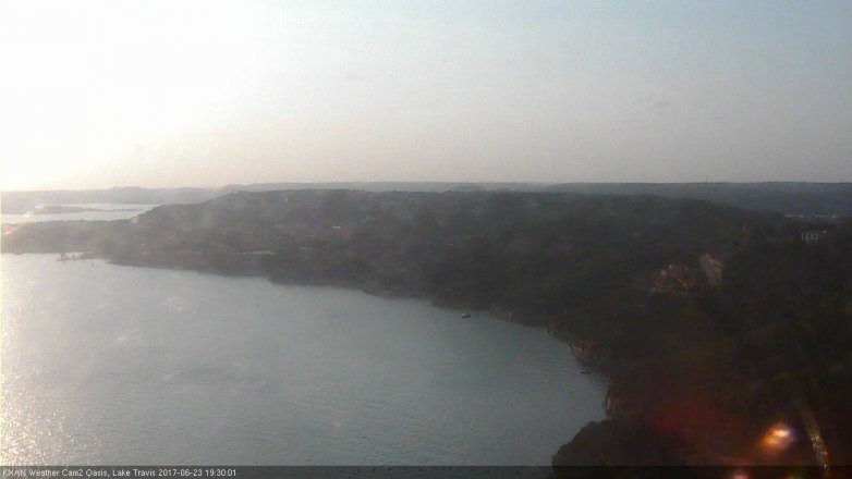 Lake Travis webcam, June 23, 2017 7:00 PM CT