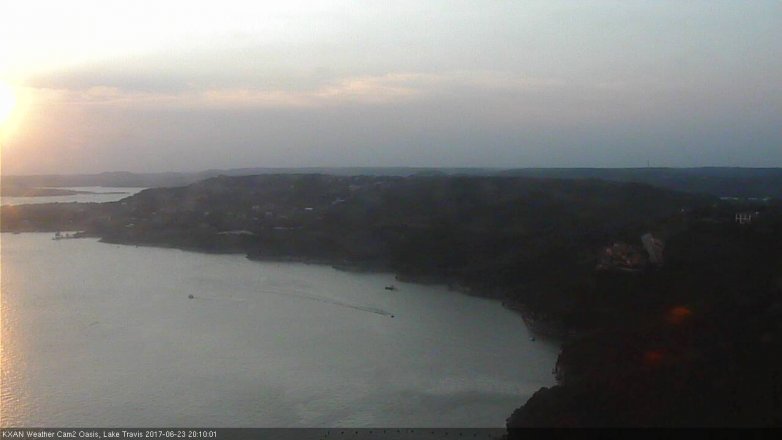 Lake Travis webcam, June 23, 2017 7:15 PM CT
