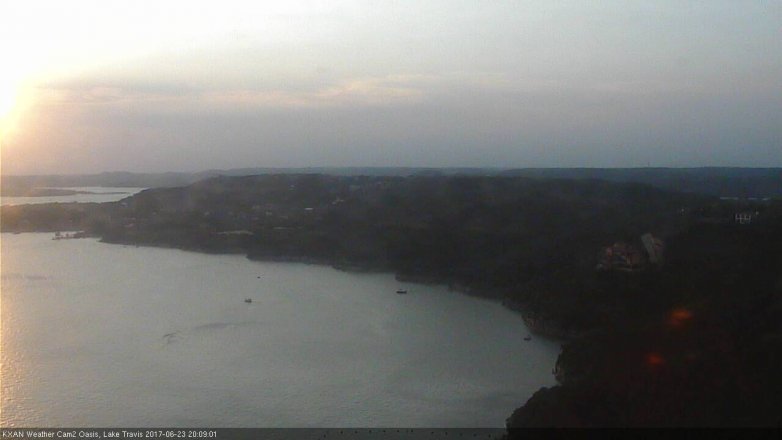 Lake Travis webcam, June 23, 2017 7:25 PM CT