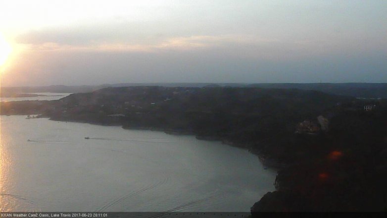 Lake Travis webcam, June 23, 2017 7:35 PM CT