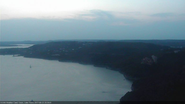 Lake Travis webcam, June 23, 2017 8:05 PM CT