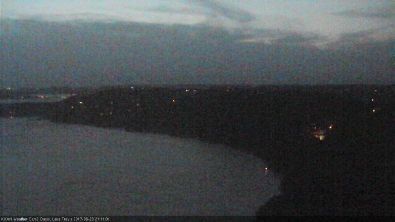 Lake Travis webcam, June 23, 2017 8:25 PM CT