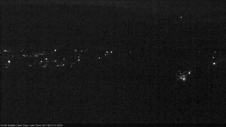 Lake Travis webcam, June 23, 2017 8:45 PM CT