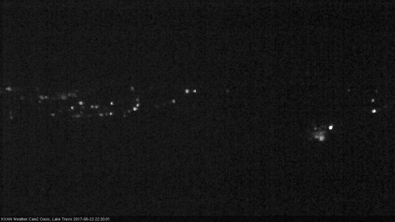 Lake Travis webcam, June 23, 2017 9:55 PM CT