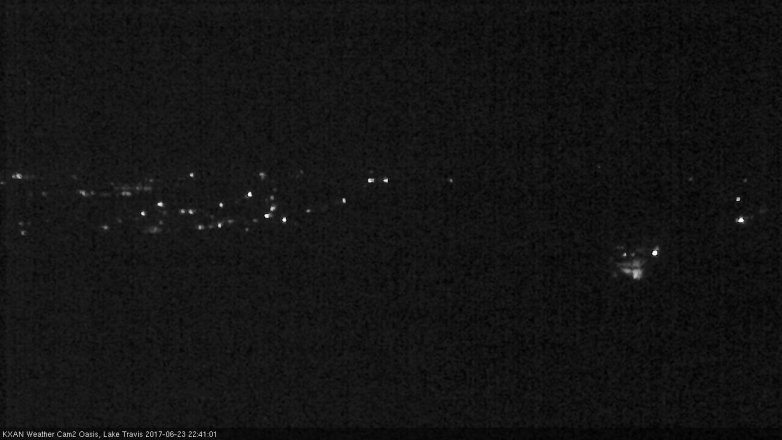 Lake Travis webcam, June 23, 2017 10:00 PM CT