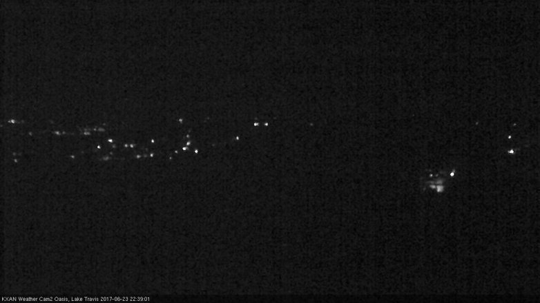 Lake Travis webcam, June 23, 2017 10:05 PM CT