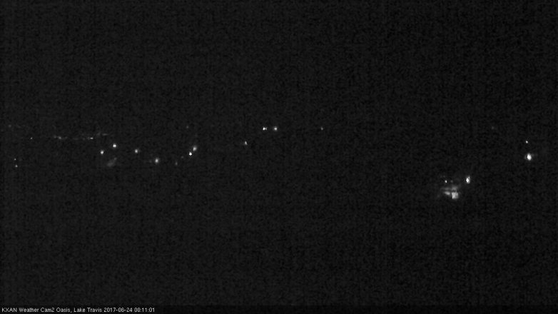 Lake Travis webcam, June 23, 2017 11:35 PM CT