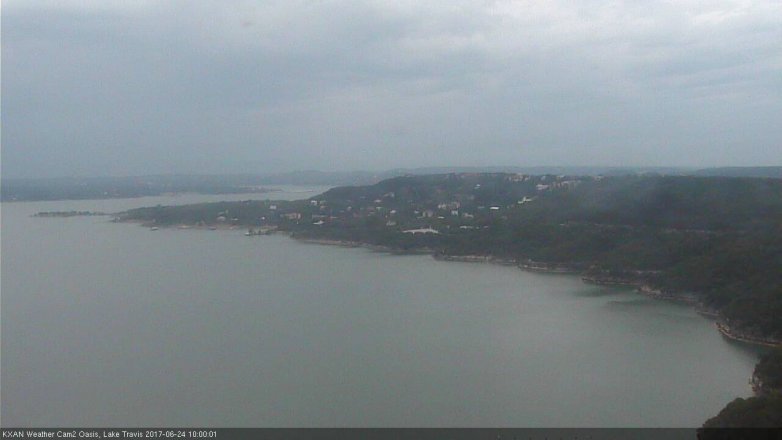 Lake Travis webcam, June 24, 2017 9:15 AM CT