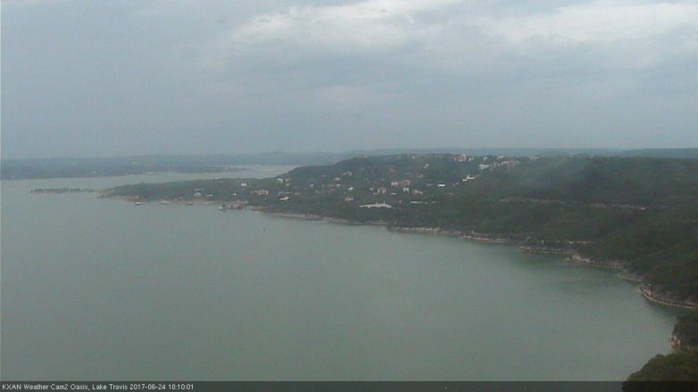 Lake Travis webcam, June 24, 2017 9:25 AM CT