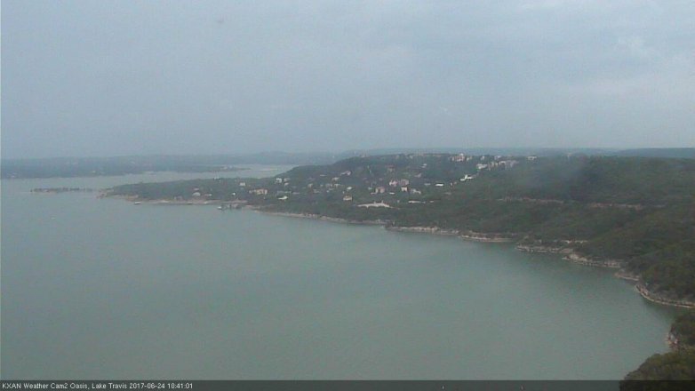 Lake Travis webcam, June 24, 2017 9:45 AM CT