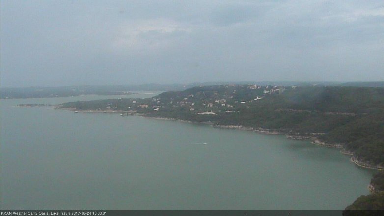 Lake Travis webcam, June 24, 2017 10:00 AM CT
