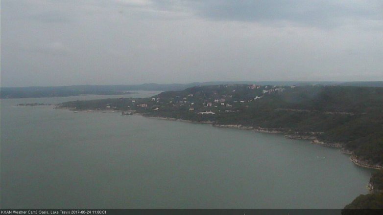 Lake Travis webcam, June 24, 2017 10:15 AM CT