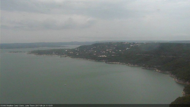Lake Travis webcam, June 24, 2017 10:25 AM CT