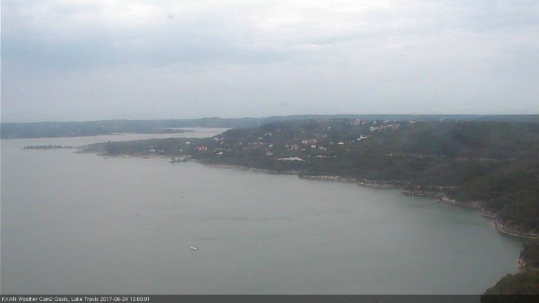Lake Travis webcam, June 24, 2017 12:15 PM CT