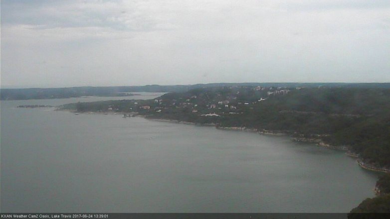 Lake Travis webcam, June 24, 2017 12:55 PM CT