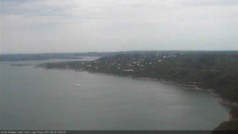 Lake Travis webcam, June 24, 2017 1:10 PM CT