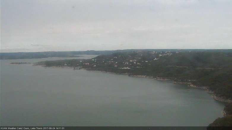 Lake Travis webcam, June 24, 2017 1:20 PM CT