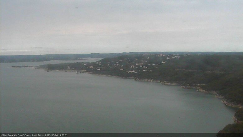 Lake Travis webcam, June 24, 2017 1:30 PM CT