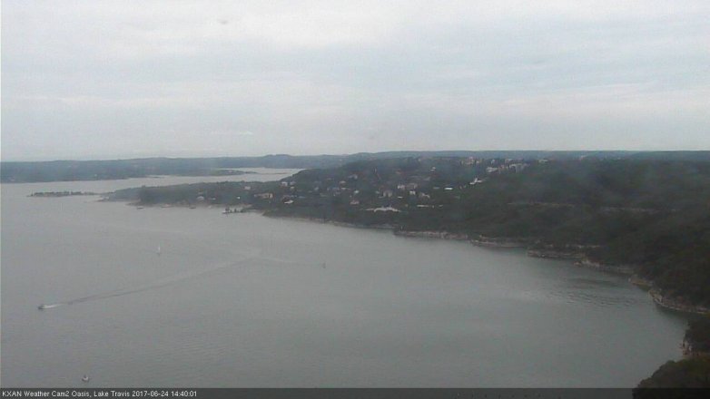 Lake Travis webcam, June 24, 2017 1:45 PM CT