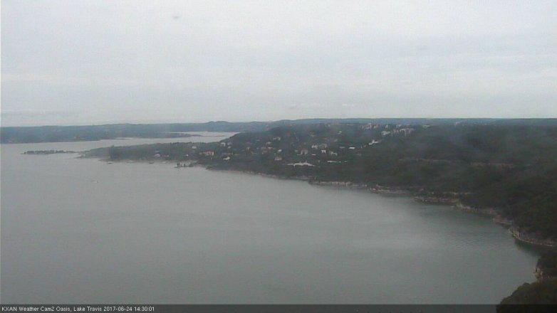 Lake Travis webcam, June 24, 2017 1:50 PM CT