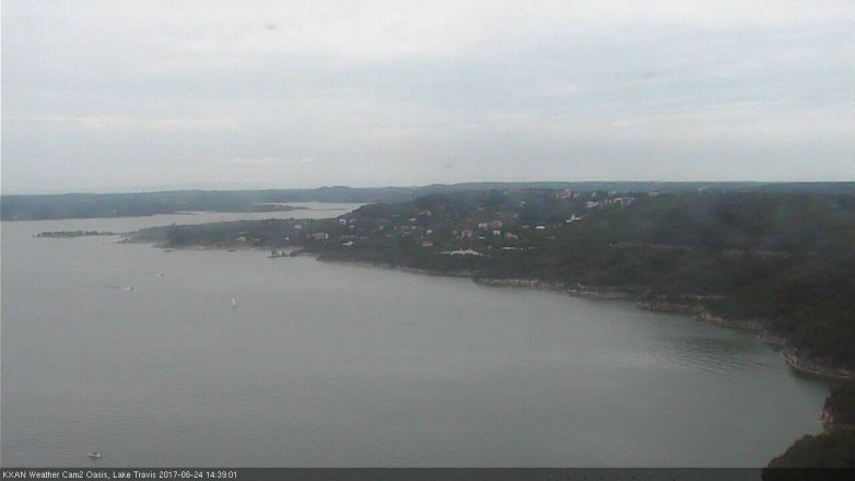 Lake Travis webcam, June 24, 2017 2:05 PM CT