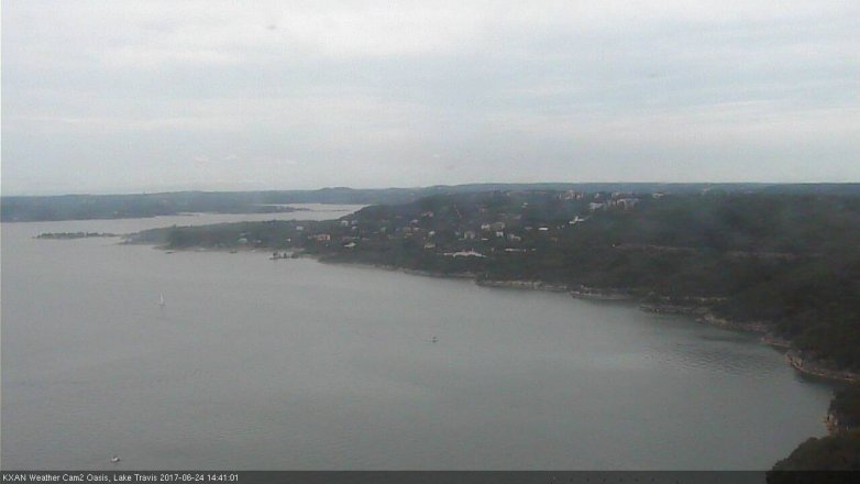 Lake Travis webcam, June 24, 2017 2:10 PM CT