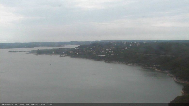 Lake Travis webcam, June 24, 2017 2:15 PM CT