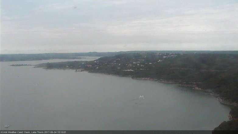 Lake Travis webcam, June 24, 2017 2:20 PM CT
