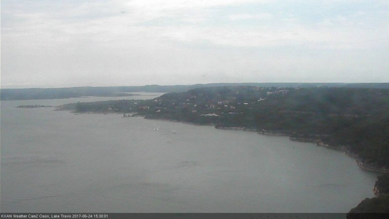 Lake Travis webcam, June 24, 2017 2:40 PM CT
