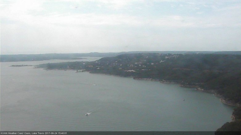 Lake Travis webcam, June 24, 2017 2:55 PM CT