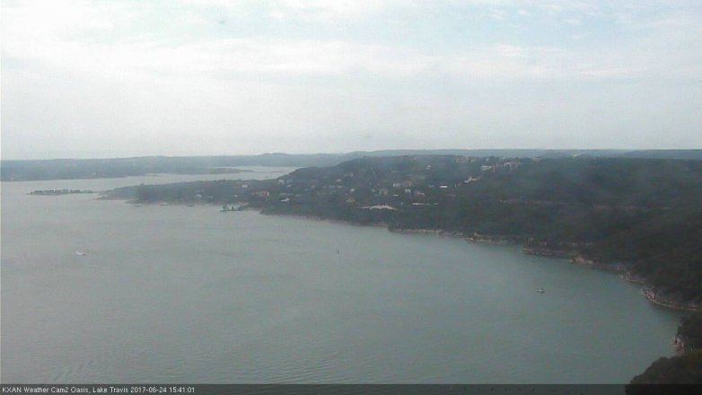 Lake Travis webcam, June 24, 2017 3:00 PM CT