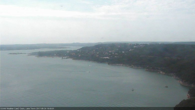 Lake Travis webcam, June 24, 2017 3:20 PM CT