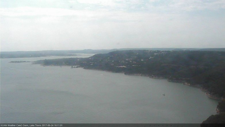 Lake Travis webcam, June 24, 2017 3:35 PM CT
