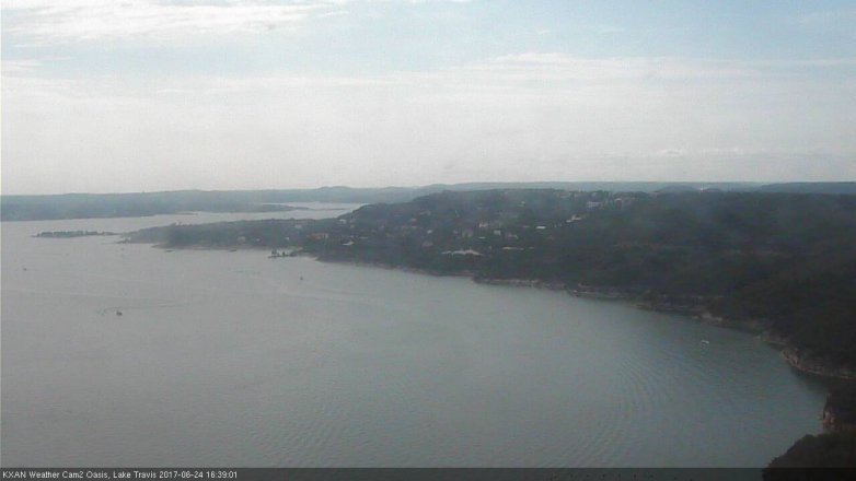Lake Travis webcam, June 24, 2017 3:50 PM CT