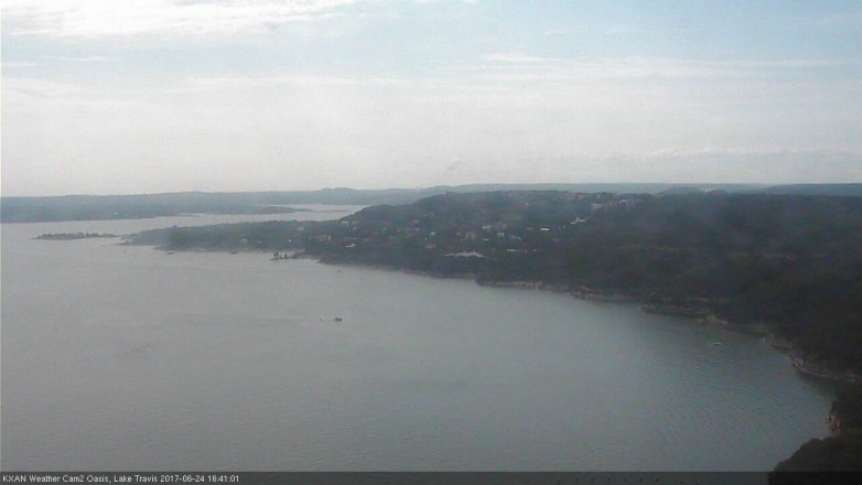 Lake Travis webcam, June 24, 2017 4:00 PM CT