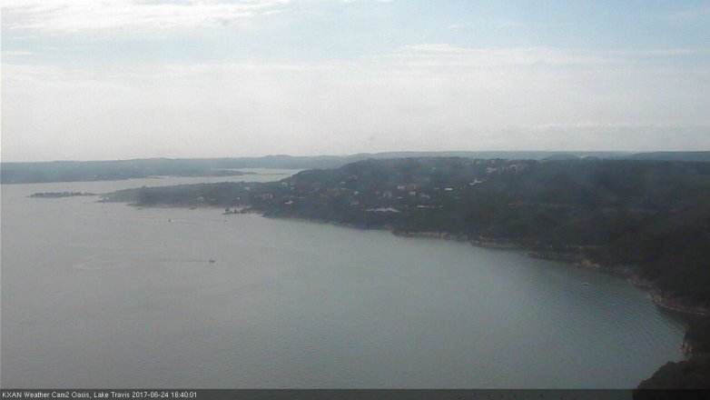 Lake Travis webcam, June 24, 2017 4:05 PM CT