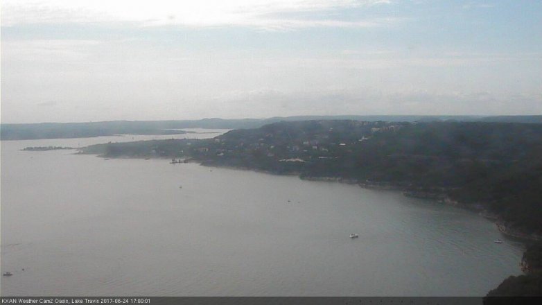 Lake Travis webcam, June 24, 2017 4:10 PM CT