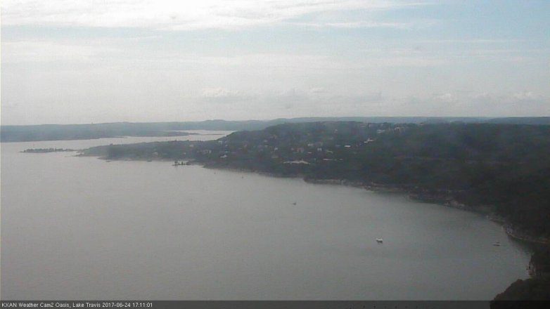 Lake Travis webcam, June 24, 2017 4:15 PM CT