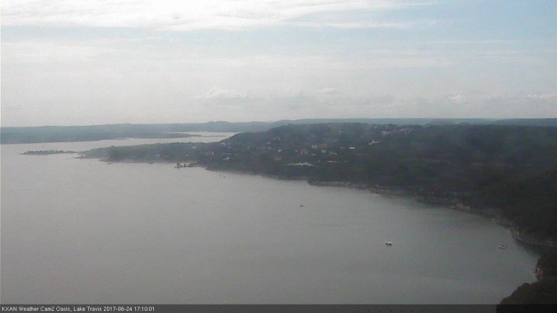 Lake Travis webcam, June 24, 2017 4:30 PM CT