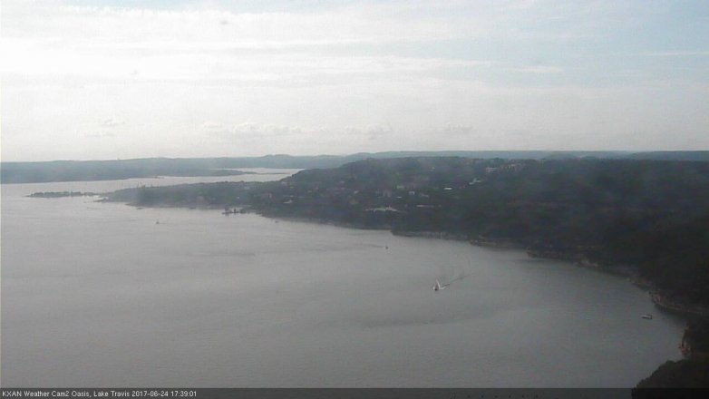 Lake Travis webcam, June 24, 2017 4:50 PM CT