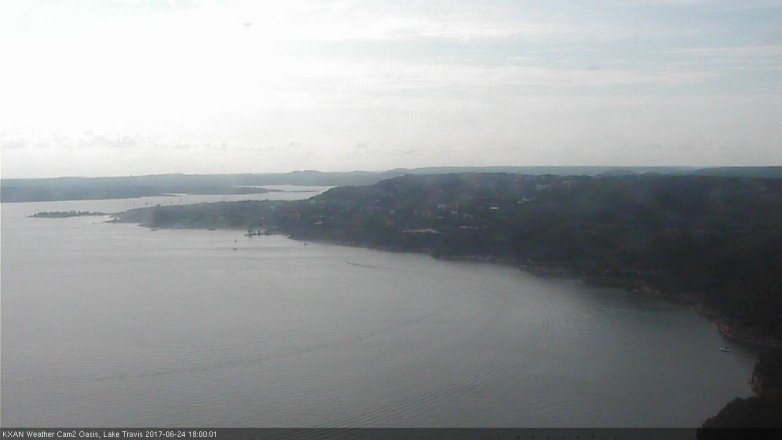 Lake Travis webcam, June 24, 2017 5:10 PM CT