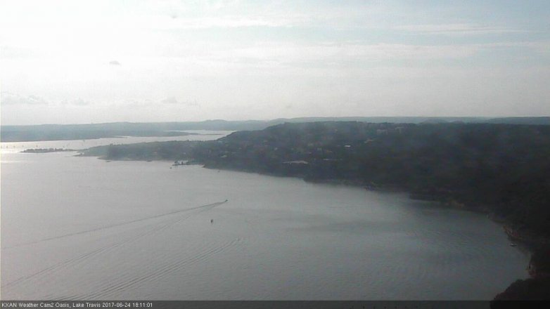 Lake Travis webcam, June 24, 2017 5:15 PM CT