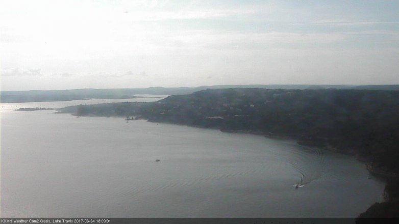 Lake Travis webcam, June 24, 2017 5:30 PM CT