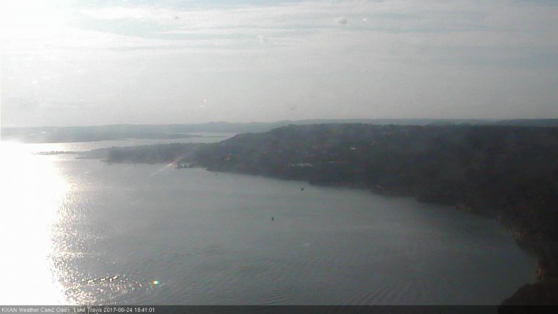 Lake Travis webcam, June 24, 2017 5:55 PM CT