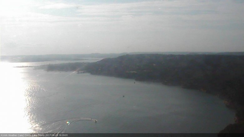 Lake Travis webcam, June 24, 2017 6:10 PM CT