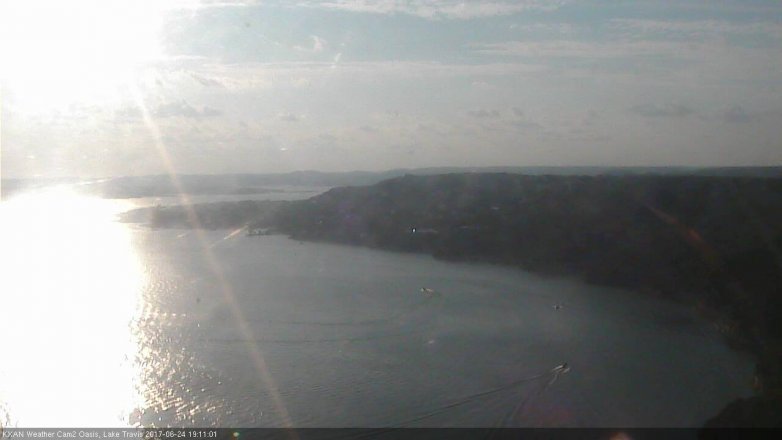 Lake Travis webcam, June 24, 2017 6:20 PM CT